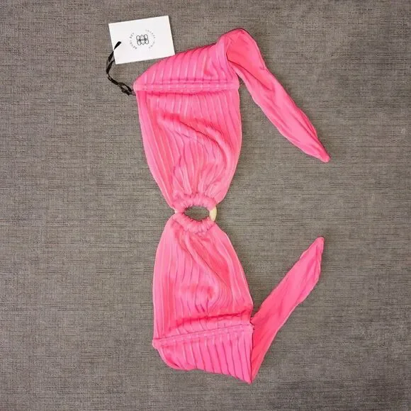Revel Rey Hayes Women's Pink ring Up me bikini top Size Small - Picture 7 of 16
